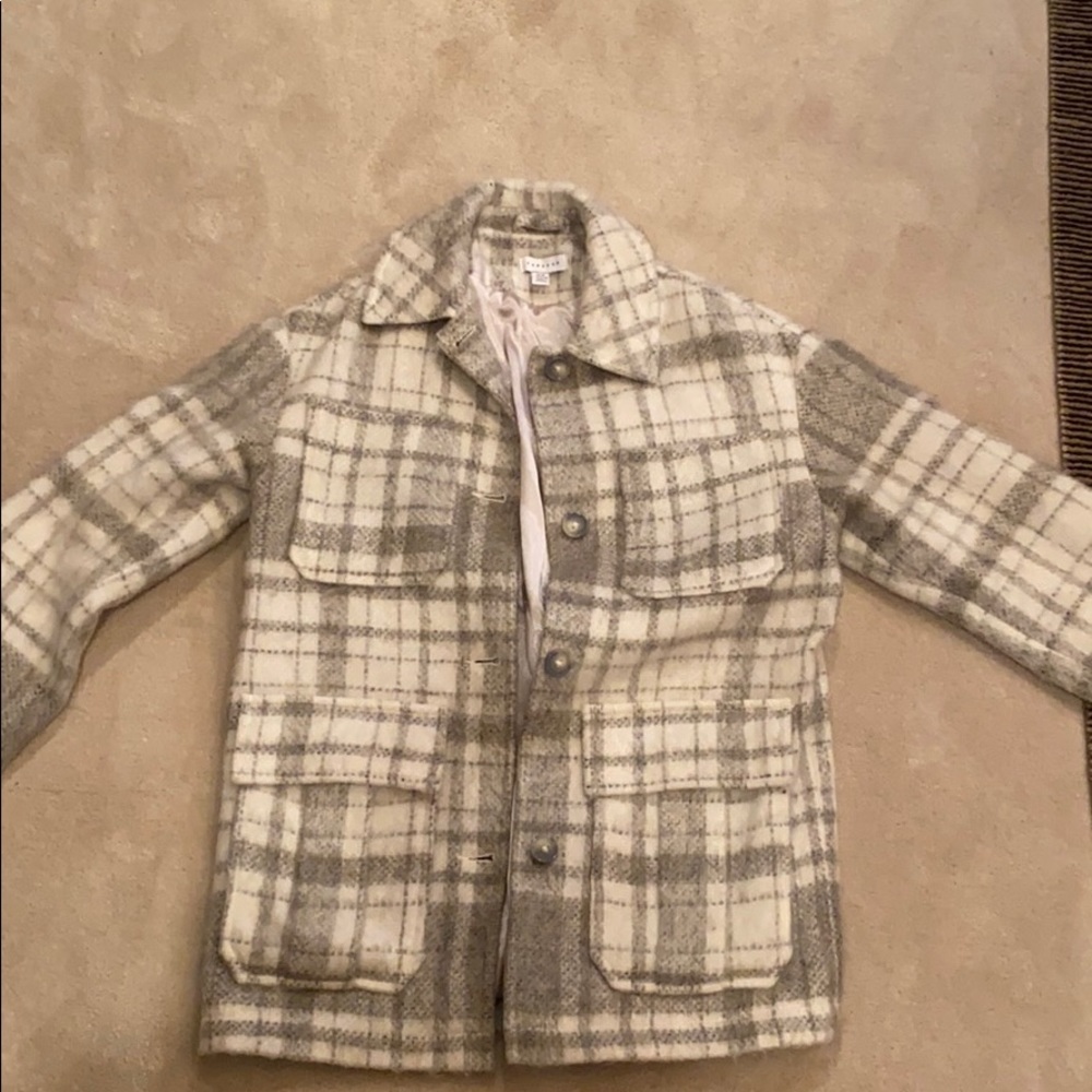 Top shop cozy shirt jacket